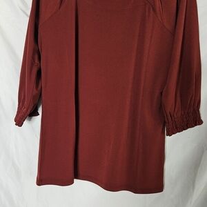 #14 Christopher & Banks Burgundy Blouse